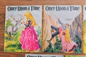 アンティーク雑貨　イギリスビンテージ　1972年　Once Upon a Time 児童雑誌(絵本)5冊セット