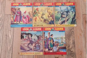 アンティーク雑貨　イギリスビンテージ　1967年　LOOK AND LEARN 児童雑誌(コミック)5冊セット