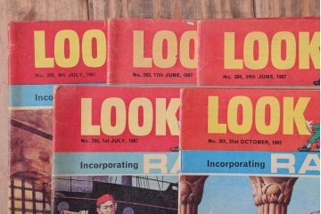 アンティーク雑貨　イギリスビンテージ　1967年　LOOK AND LEARN 児童雑誌(コミック)5冊セット