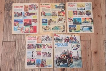 アンティーク雑貨　イギリスビンテージ　1967年　LOOK AND LEARN 児童雑誌(コミック)5冊セット