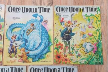 アンティーク雑貨　イギリスビンテージ　1972年　Once Upon a Time 児童雑誌(絵本)5冊セット(2)