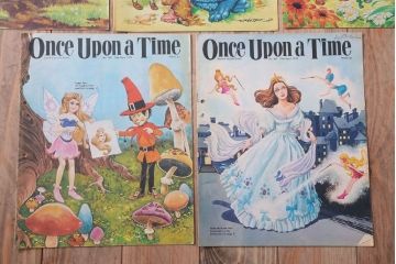 アンティーク雑貨　イギリスビンテージ　1972年　Once Upon a Time 児童雑誌(絵本)5冊セット(2)