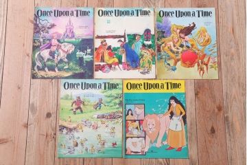 アンティーク雑貨　イギリスビンテージ　1971年　Once Upon a Time 児童雑誌(絵本)5冊セット(3)
