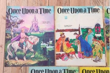 アンティーク雑貨　イギリスビンテージ　1971年　Once Upon a Time 児童雑誌(絵本)5冊セット(3)