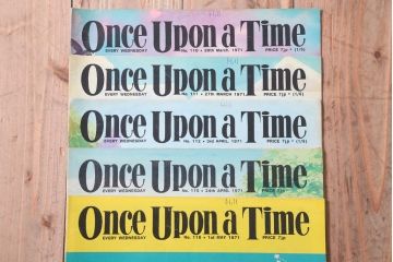 アンティーク雑貨　イギリスビンテージ　1971年　Once Upon a Time 児童雑誌(絵本)5冊セット(3)