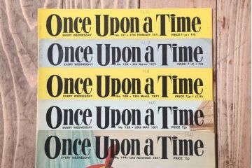アンティーク雑貨　イギリスビンテージ　1971年　Once Upon a Time 児童絵本(雑誌)5冊セット
