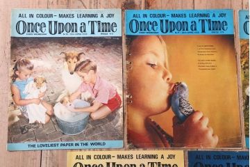 アンティーク雑貨　イギリスビンテージ　1969年　Once Upon a Time 児童雑誌(絵本)5冊セット