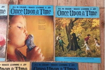 アンティーク雑貨　イギリスビンテージ　1969年　Once Upon a Time 児童雑誌(絵本)5冊セット