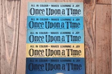 アンティーク雑貨　イギリスビンテージ　1969年　Once Upon a Time 児童雑誌(絵本)5冊セット
