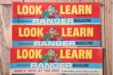 アンティーク雑貨　イギリスビンテージ　1968年　LOOK AND LEARN 児童雑誌(コミック)3冊セット