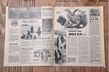 アンティーク雑貨　イギリスビンテージ　1968年　LOOK AND LEARN 児童雑誌(コミック)3冊セット