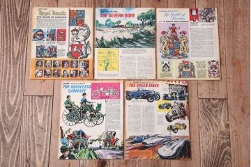 アンティーク雑貨　イギリスビンテージ　1967年　LOOK AND LEARN 児童雑誌(コミック)5冊セット(2)
