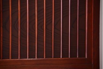 アンティーク家具　古民具・骨董　江戸期　前面欅材のかくし付きアンティーク車箪笥(帳場箪笥)