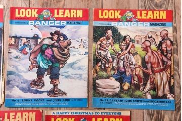 アンティーク雑貨　イギリスビンテージ　1967年　LOOK AND LEARN 児童コミック(雑誌)5冊セット