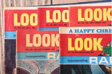 アンティーク雑貨　イギリスビンテージ　1967年　LOOK AND LEARN 児童コミック(雑誌)5冊セット