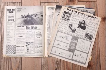 アンティーク雑貨　イギリスビンテージ　1967年　LOOK AND LEARN 児童コミック(雑誌)5冊セット