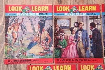 アンティーク雑貨　イギリスビンテージ　1967年　LOOK AND LEARN 児童コミック(雑誌)5冊セット(2)