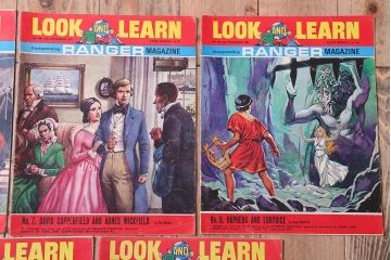 アンティーク雑貨　イギリスビンテージ　1967年　LOOK AND LEARN 児童コミック(雑誌)5冊セット(2)