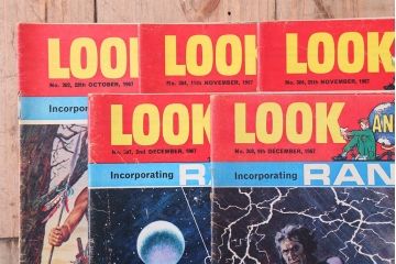アンティーク雑貨　イギリスビンテージ　1967年　LOOK AND LEARN 児童コミック(雑誌)5冊セット(2)