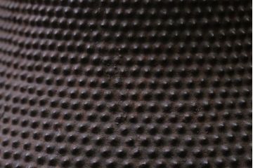 アンティーク雑貨　古民具・骨董　古い富士形あられ鉄瓶(三巌堂?)