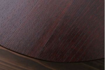 アンティーク家具　和製アンティーク　小ぶりな古い栗材製の丸ちゃぶ台