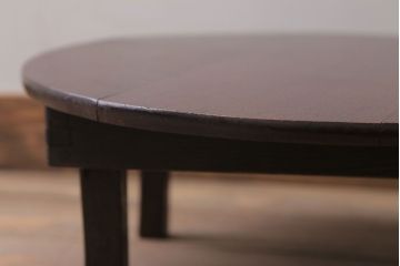 アンティーク家具　和製アンティーク　小ぶりな古い栗材製の丸ちゃぶ台
