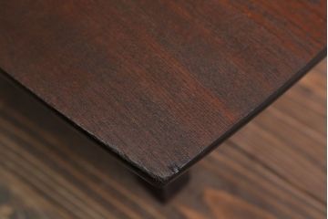 アンティーク雑貨　和製アンティーク　小ぶりな古い木製の角ちゃぶ台