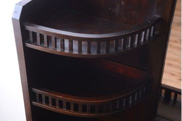 アンティーク家具　大正ロマン　古い木製の特大アンティークキャビネット(収納棚)