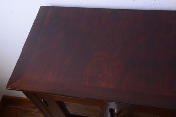 中古　特注品　松本民芸家具　A型面取書棚(定価約384000円)