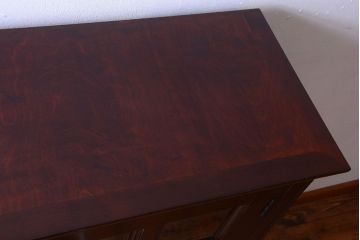 中古　特注品　松本民芸家具　A型面取書棚(定価約384000円)