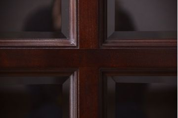 中古　特注品　松本民芸家具　A型面取書棚(定価約384000円)