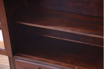 中古　特注品　松本民芸家具　A型面取書棚(定価約384000円)