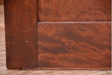 中古　特注品　松本民芸家具　A型面取書棚(定価約384000円)