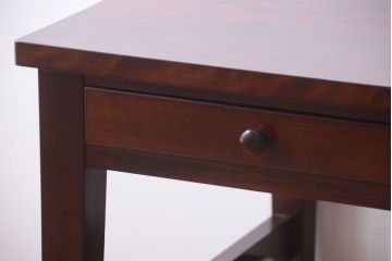 中古　特注品　松本民芸家具　キャスター付きサイドテーブル(机)