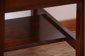 中古　特注品　松本民芸家具　キャスター付きサイドテーブル(机)