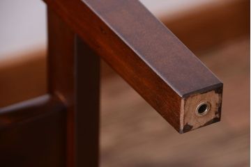 中古　特注品　松本民芸家具　キャスター付きサイドテーブル(机)