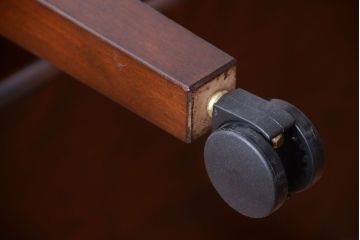 中古　特注品　松本民芸家具　キャスター付きサイドテーブル(机)