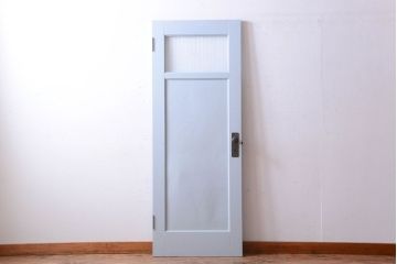 アンティーク　モールガラス入り!ペイントドア(扉)