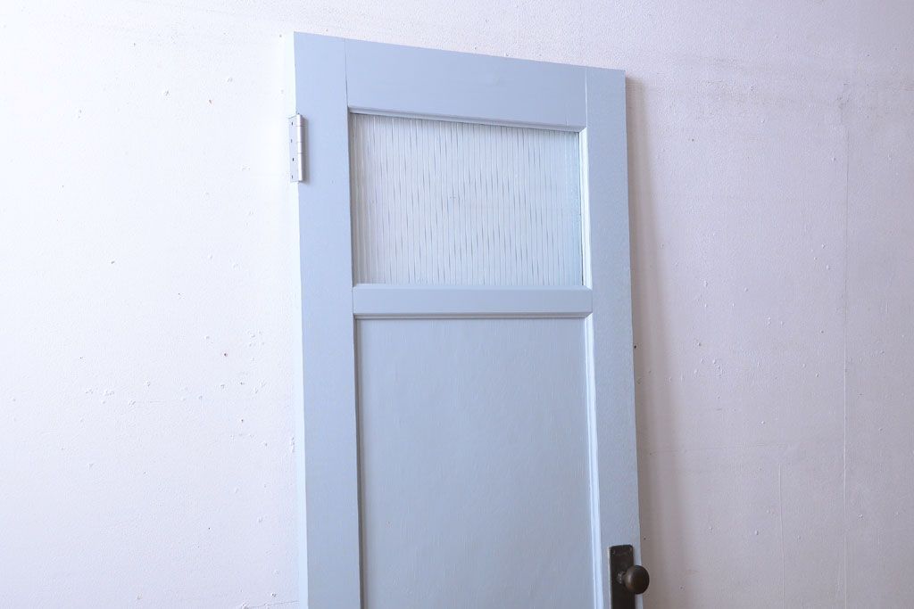 アンティーク　モールガラス入り!ペイントドア(扉)