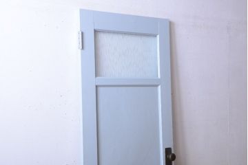 アンティーク　モールガラス入り!ペイントドア(扉)