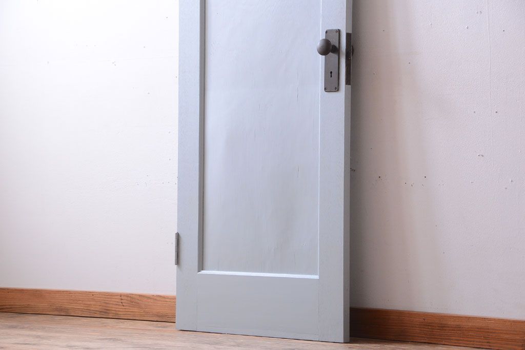 アンティーク　モールガラス入り!ペイントドア(扉)