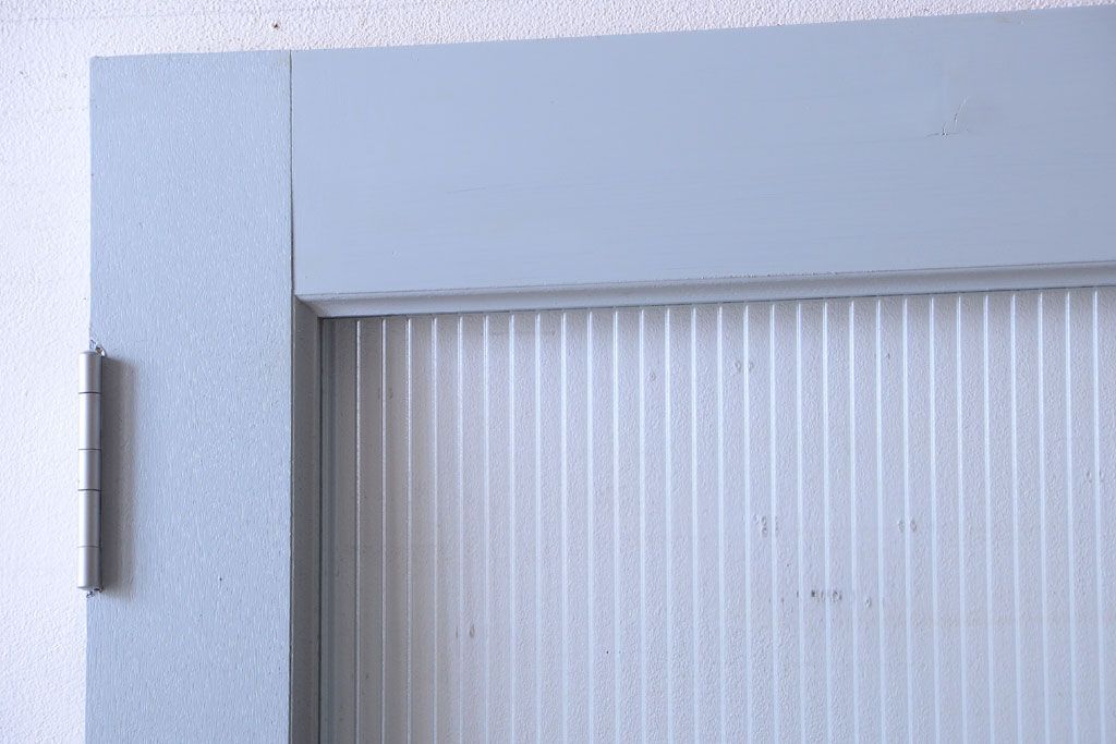 アンティーク　モールガラス入り!ペイントドア(扉)