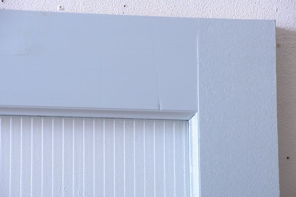 アンティーク　モールガラス入り!ペイントドア(扉)