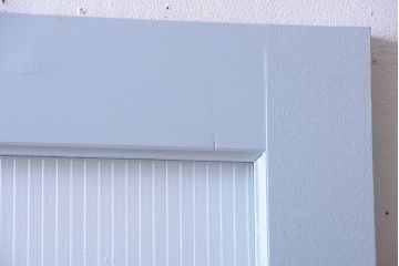 アンティーク　モールガラス入り!ペイントドア(扉)