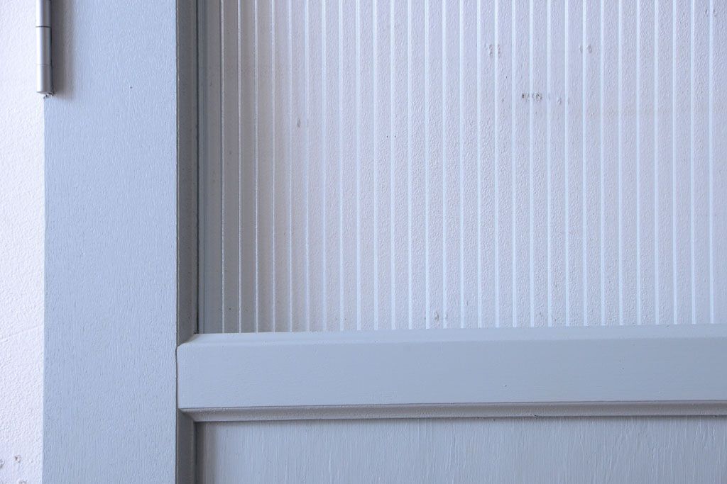 アンティーク　モールガラス入り!ペイントドア(扉)