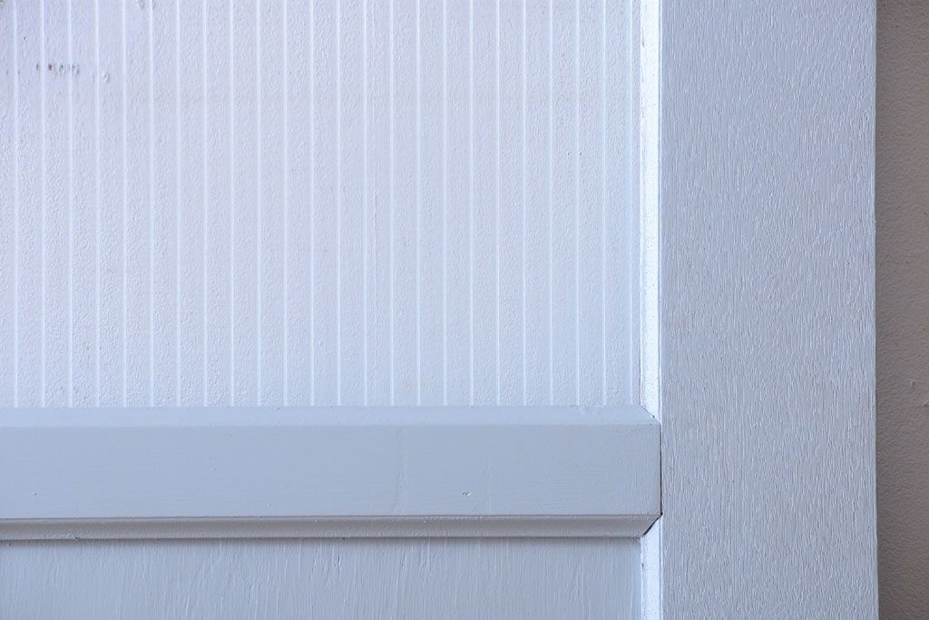 アンティーク　モールガラス入り!ペイントドア(扉)