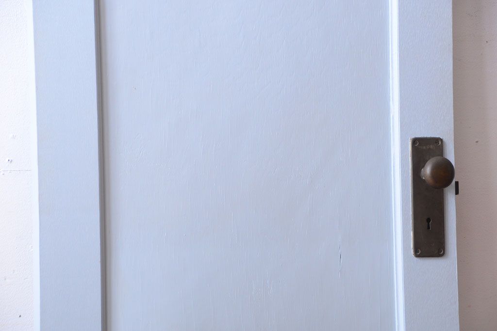 アンティーク　モールガラス入り!ペイントドア(扉)