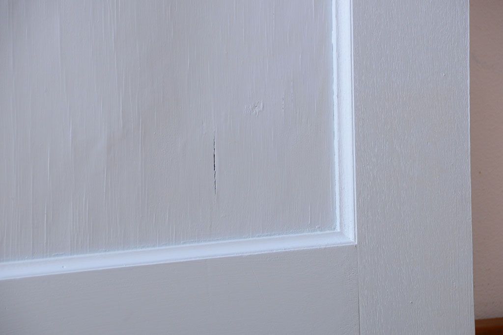 アンティーク　モールガラス入り!ペイントドア(扉)