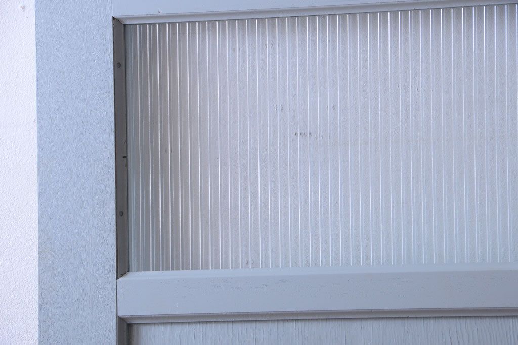 アンティーク　モールガラス入り!ペイントドア(扉)