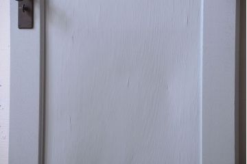 アンティーク　モールガラス入り!ペイントドア(扉)